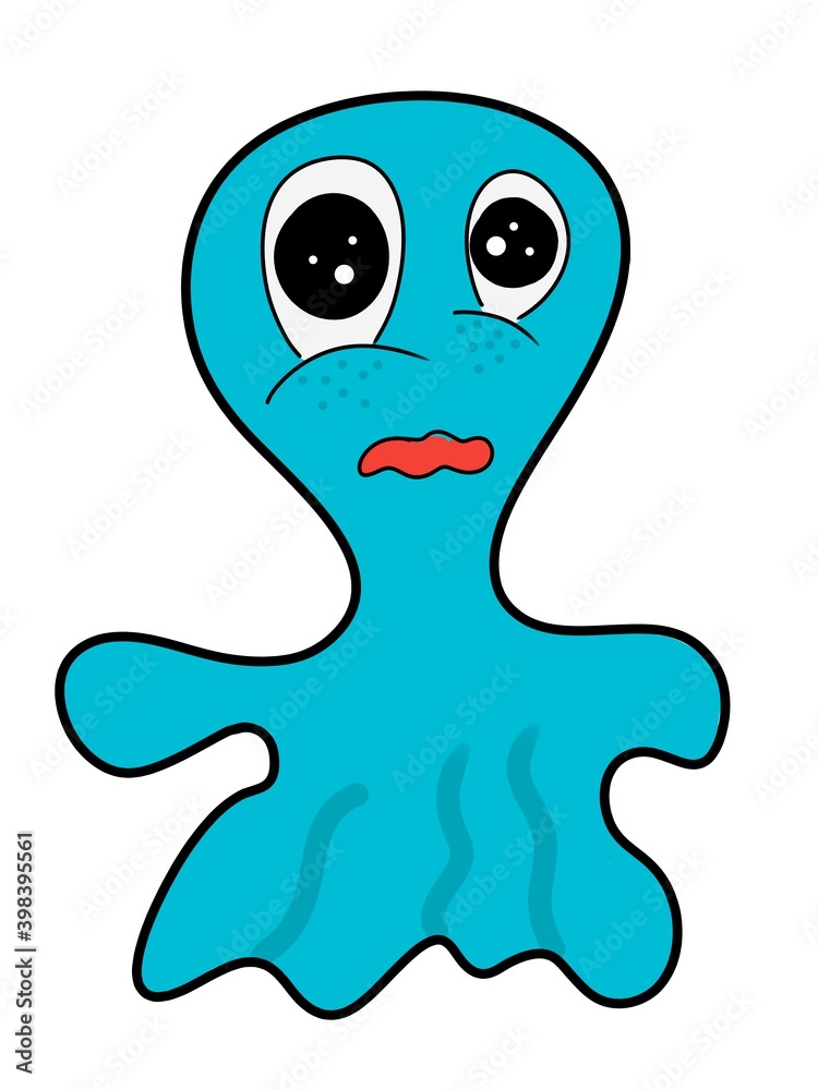 blue cartoon character. cute cartoon illustration of a monster or a bacteria or virus model character. for logos, icons, symbols, insider knowledge, web, background blue cartoon character. cute cartoon illustration of a monster or a bacteria or virus model character. for logos, icons, symbols, insider knowledge, web, background