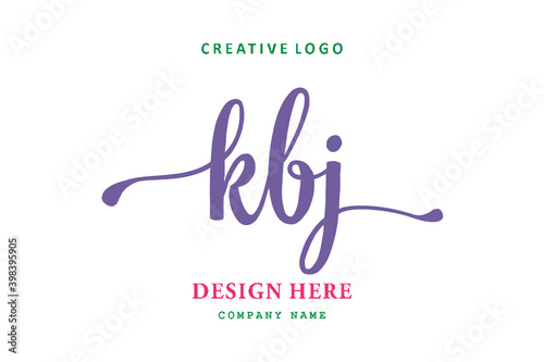 KBJ lettering logo is simple, easy to understand and authoritative