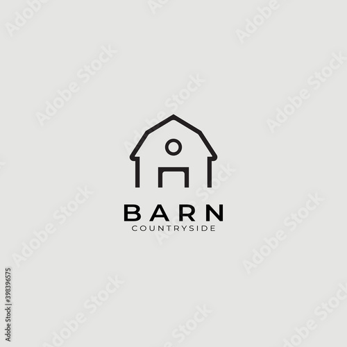 Barn logo vector illustration design