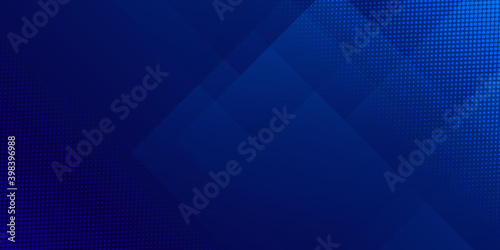 Bright navy blue dynamic abstract vector background with diagonal lines. Trendy classic color of 2021. 3d cover of business presentation banner for sale event night party. Fast moving soft shadow dots
