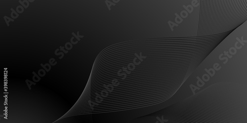  Black neutral carbon abstract wave line background modern minimalist for presentation design. Suit for business, corporate, institution, party, festive, seminar, and talks. 