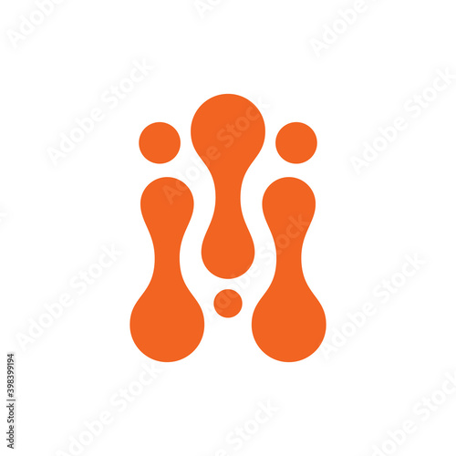 Atom molecule logo icon design template