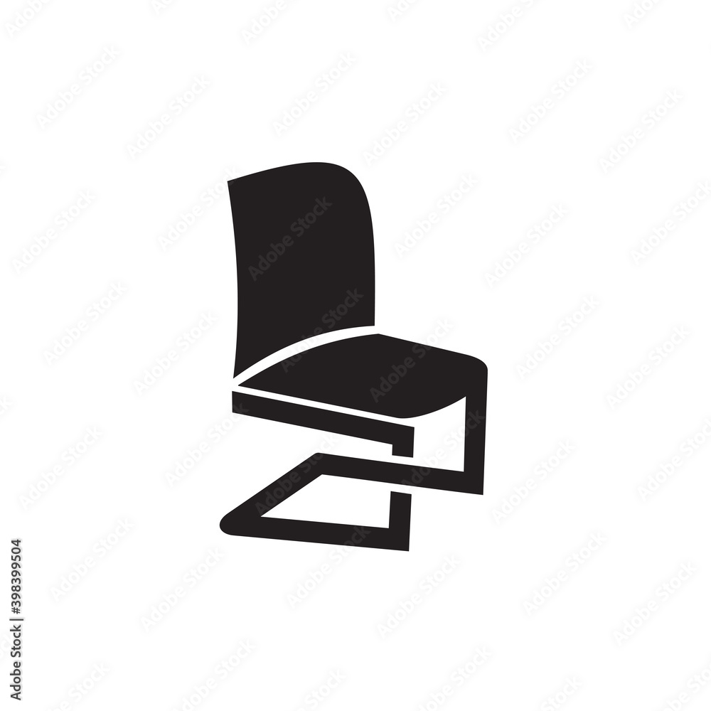 Chair icon logo design template Chair icon logo design template