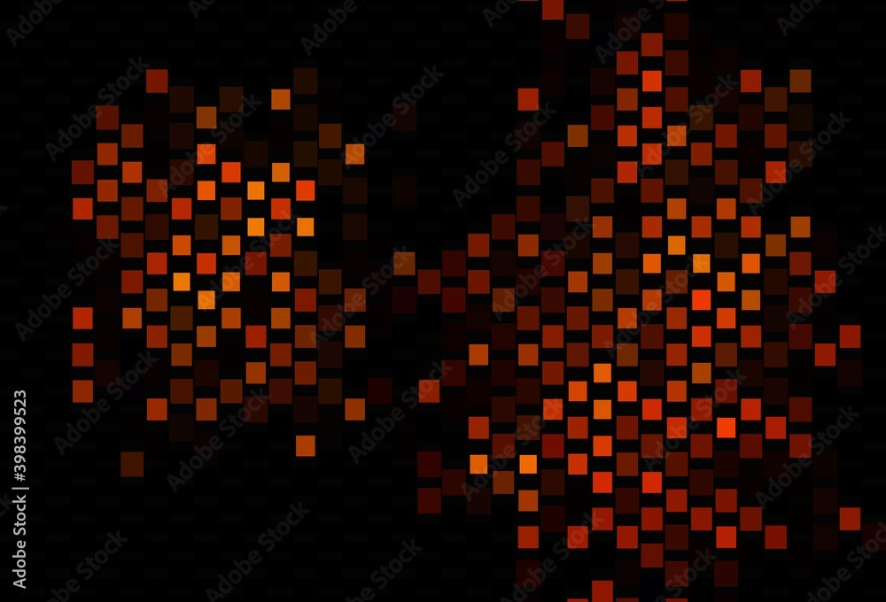 Dark Orange vector texture with rectangular style. Dark Orange vector texture with rectangular style.