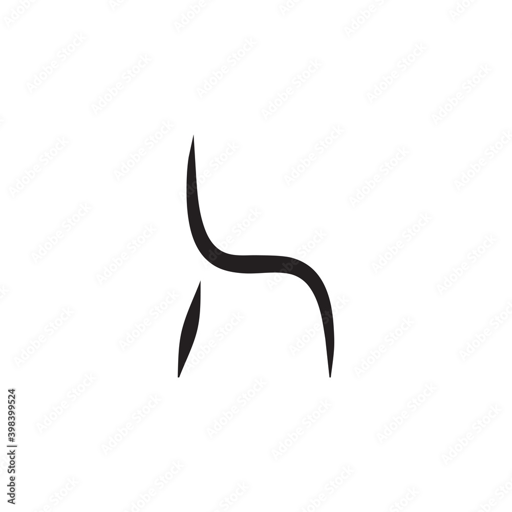 Chair icon logo design template Chair icon logo design template