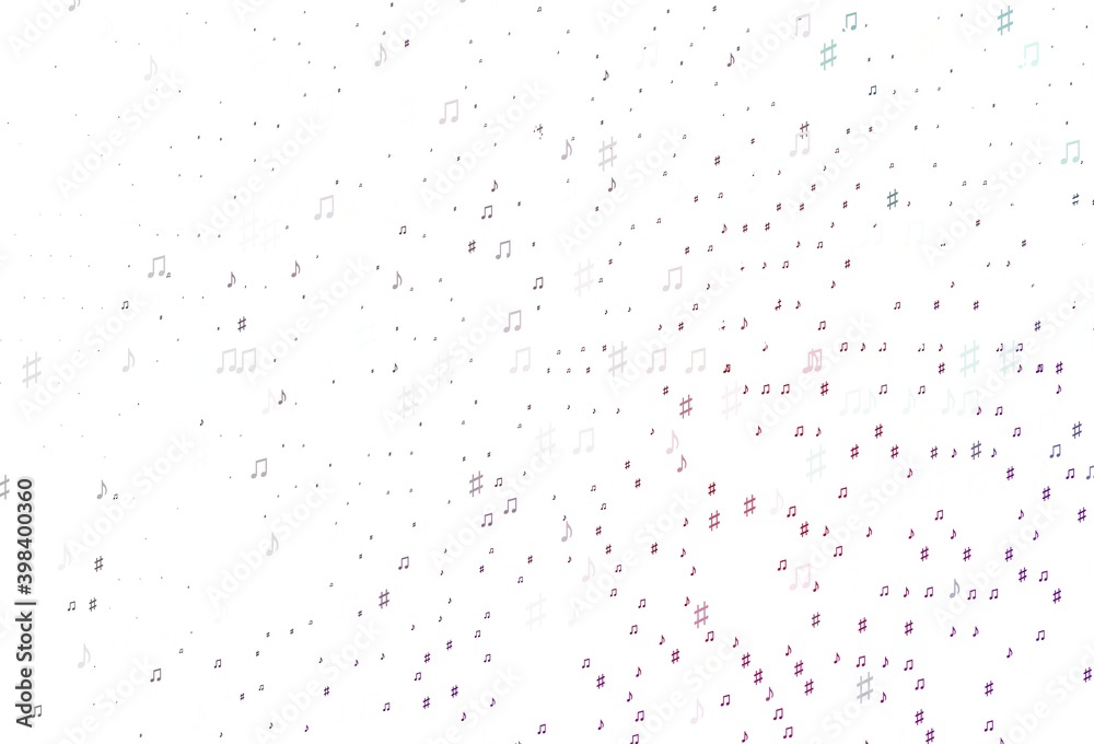 Light Purple vector texture with musical notes. Light Purple vector texture with musical notes.