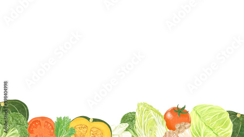 Fototapeta Naklejka Na Ścianę i Meble -  野菜の背景