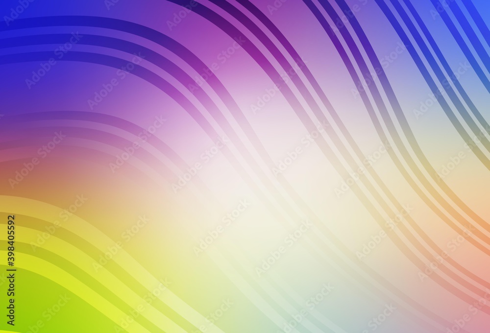 Obraz premium Light Multicolor vector background with lines.