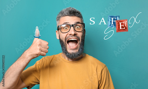 Portrait of happy man with ...