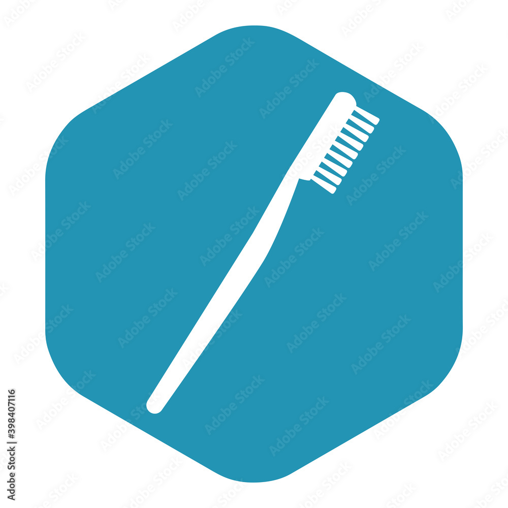 The toothbrush icon. The subject of hygiene of the oral cavity. Tooth cleaning. Vector illustration isolated on a white background for design and web. The toothbrush icon. The subject of hygiene of the oral cavity. Tooth cleaning. Vector illustration isolated on a white background for design and web.
