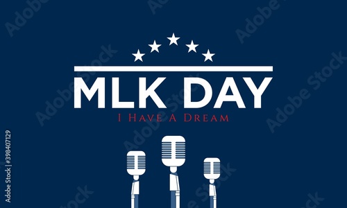 Martin Luther King Jr. Day Background. Vector Illustration.