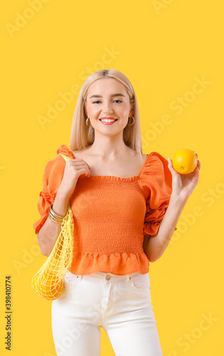 Beautiful young woman with ...
