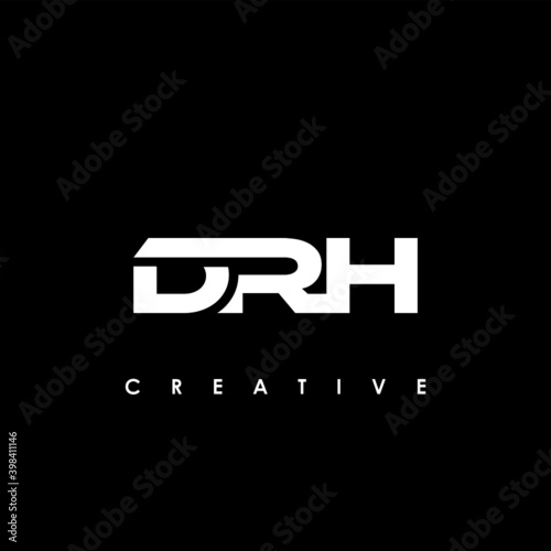 DRH Letter Initial Logo Design Template Vector Illustration 