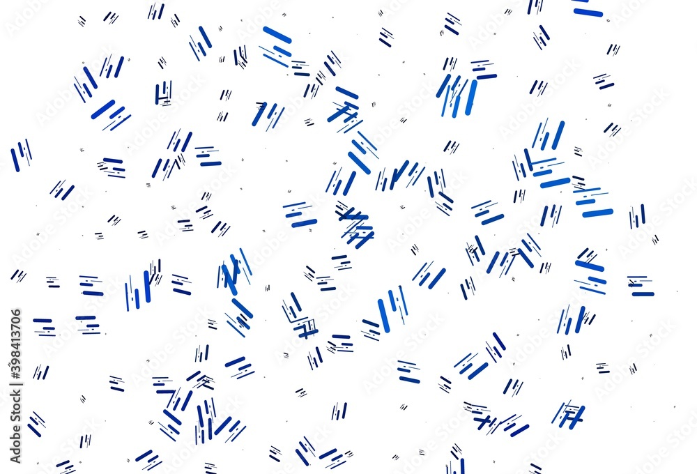 Light BLUE vector backdrop with long lines. Light BLUE vector backdrop with long lines.