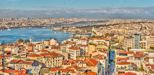 Istanbul and the Bosphorus skyline, HDR Image