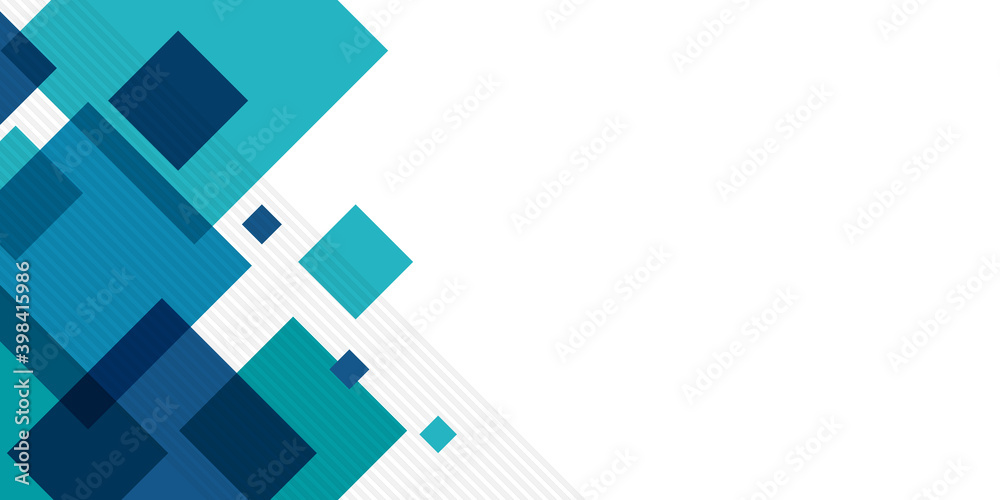 Abstract technology diagonally overlapped geometric squares shape blue colour on white background. Blue presentation business background Abstract technology diagonally overlapped geometric squares shape blue colour on white background. Blue presentation business background