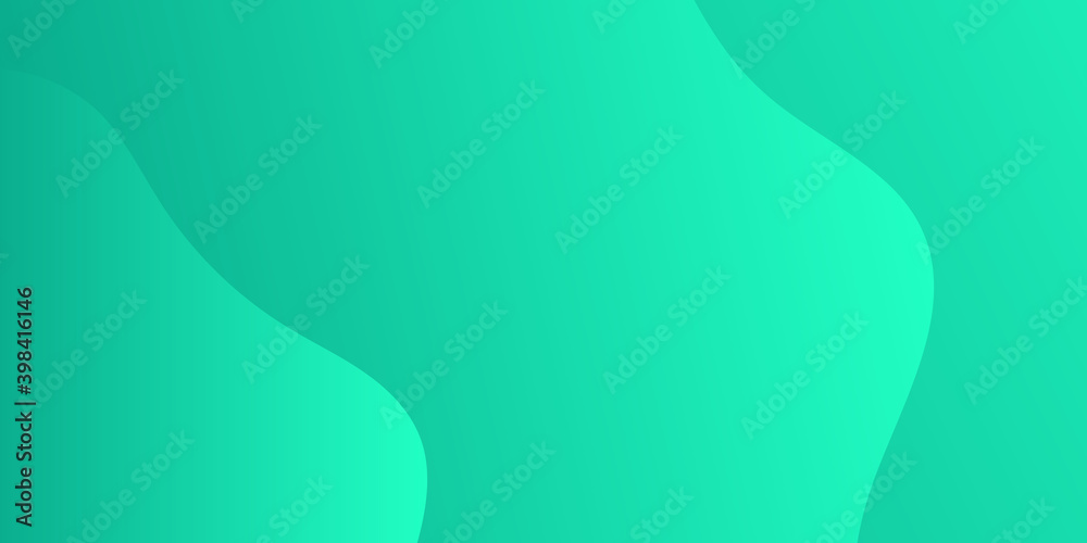 Green background with curve wave lines