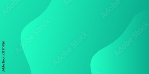Green background with curve wave lines