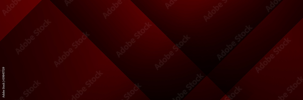 Illustration of abstract red and black metallic with light ray and glossy line. Metal frame design for background. Vector design modern digital technology concept for wallpaper, banner template