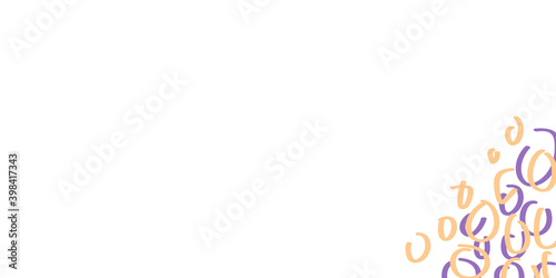 Simple minimal purple yellow hand drawn abstract lines background for presentation