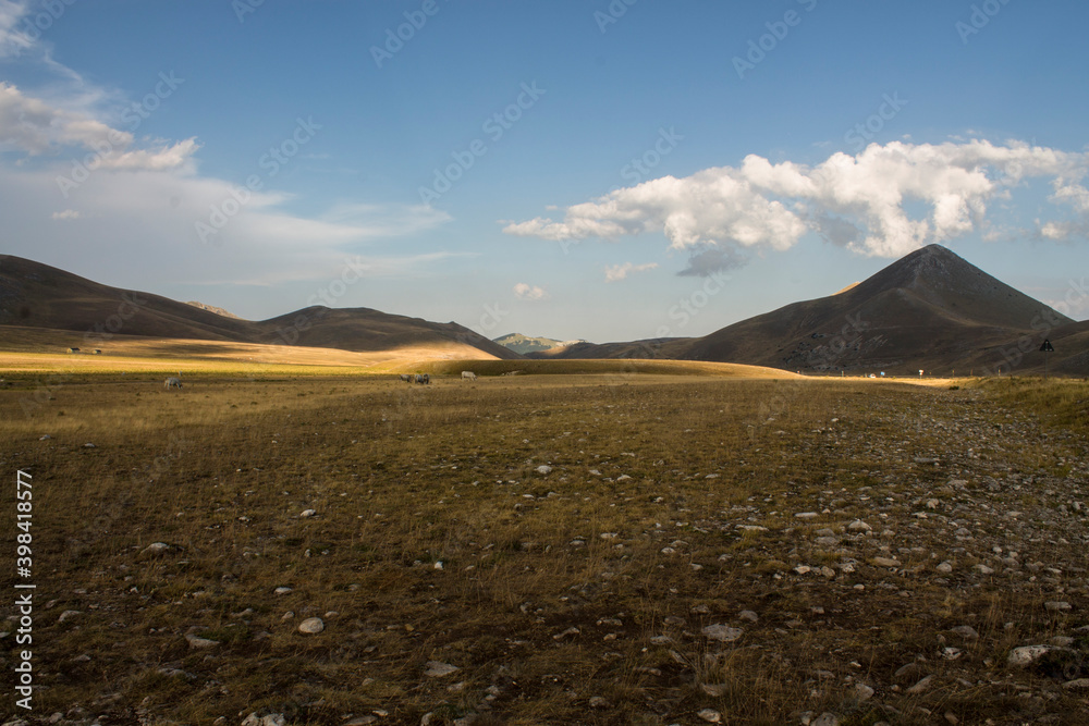 view of Campo Imperatore in Italy