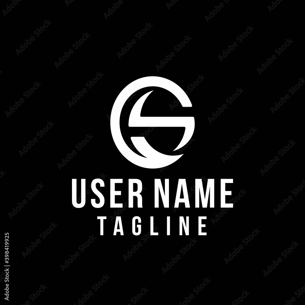 letter S logo concept combination of letter c with a unique, simple, creative letter S logo concept combination of letter c with a unique, simple, creative