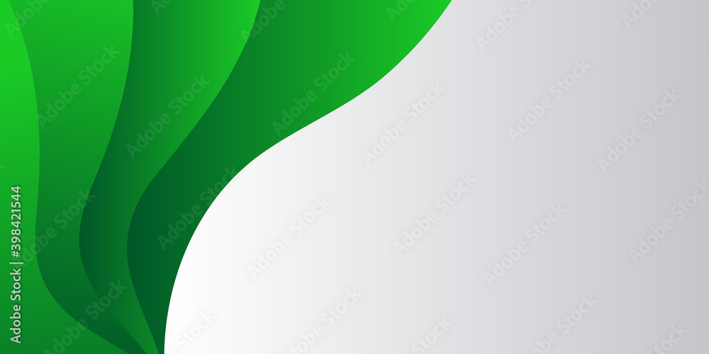 Abstract green white wave background. Vector illustration Abstract green white wave background. Vector illustration