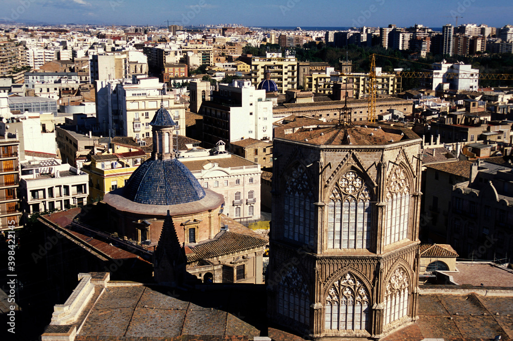 Naklejka premium SPAIN VALENCIA OLD TOWN CATHEDRAL