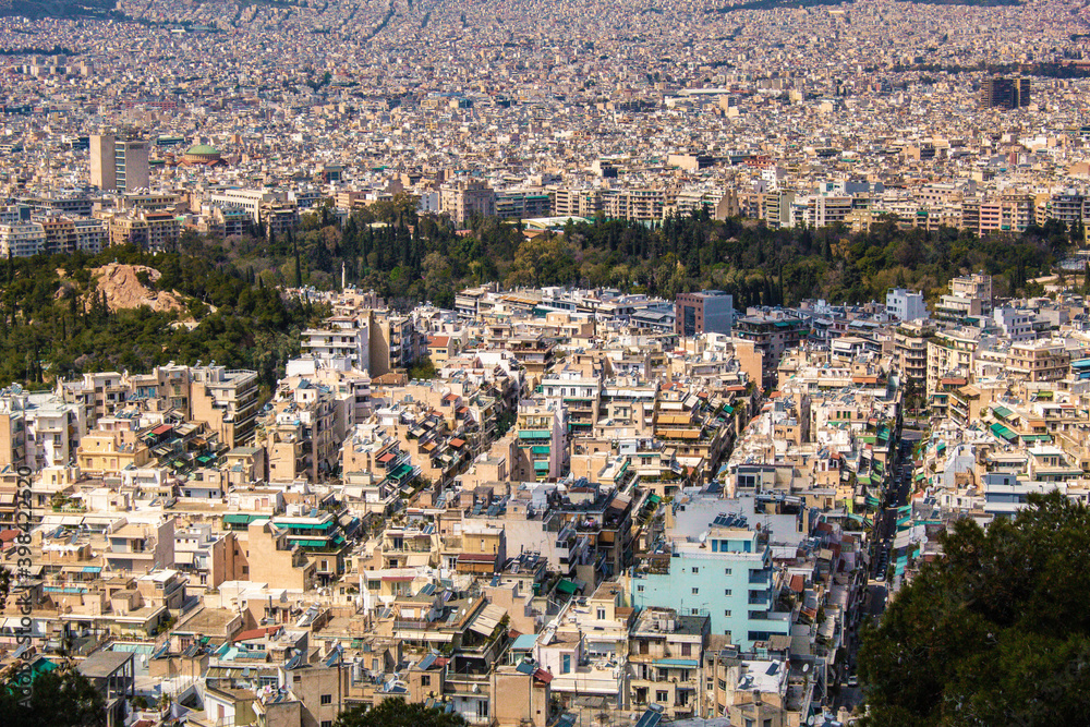 View of Athens city in Greece