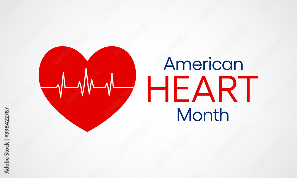 Vector illustration on the theme of National American Heart month observed each year during February across United States. Vector illustration on the theme of National American Heart month observed each year during February across United States.