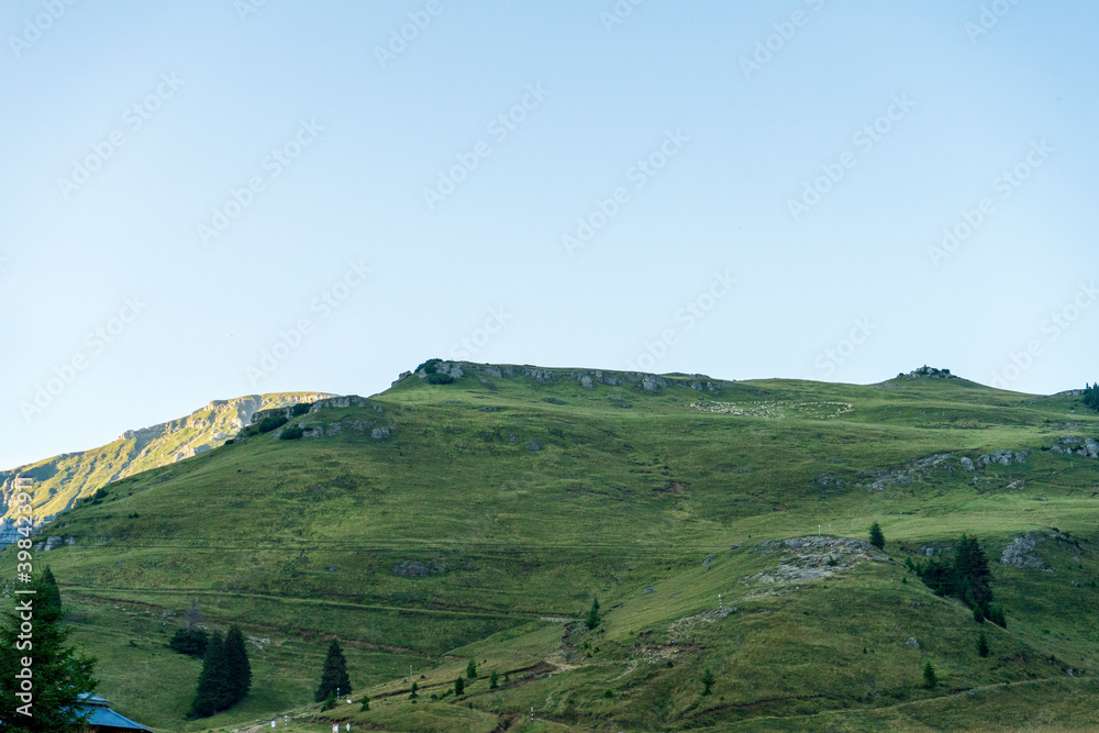 Fototapeta premium View from Bucegi mountains, Romania, Bucegi National Park