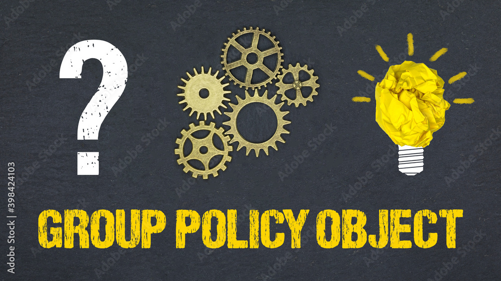 Obraz premium Group Policy Object