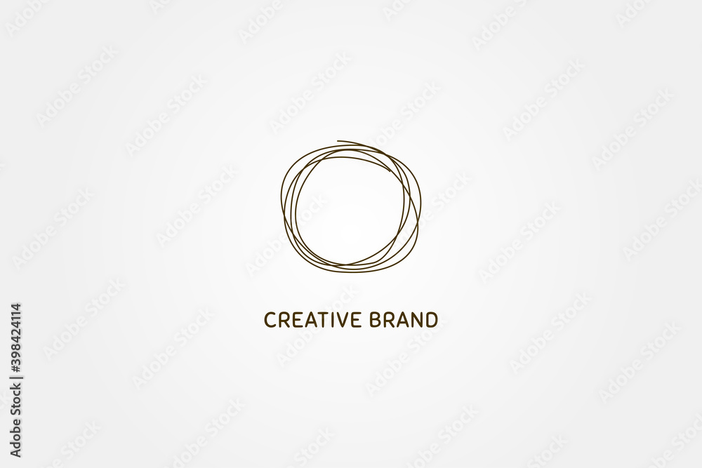 abstract circel yarn, round thread, lace, rope. letter O. dynamic, creative and attractive with elegant color logo abstract circel yarn, round thread, lace, rope. letter O. dynamic, creative and attractive with elegant color logo