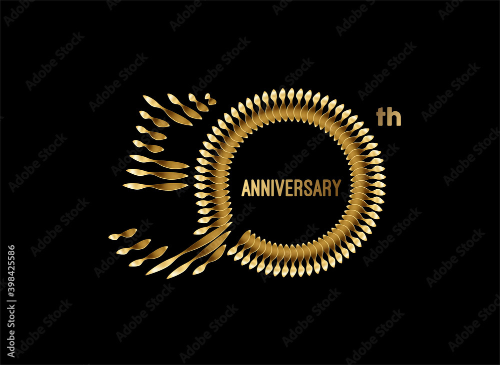 Naklejka premium 50th Years Anniversary Celebration Vector Design.