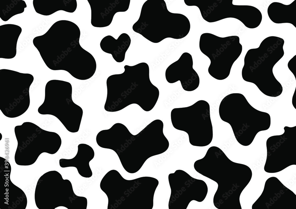 Cow skin, Black and white cow pattern, Can be used for background, wallpaper
