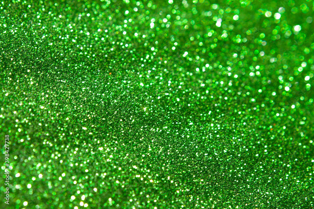 green shiny glitter background
