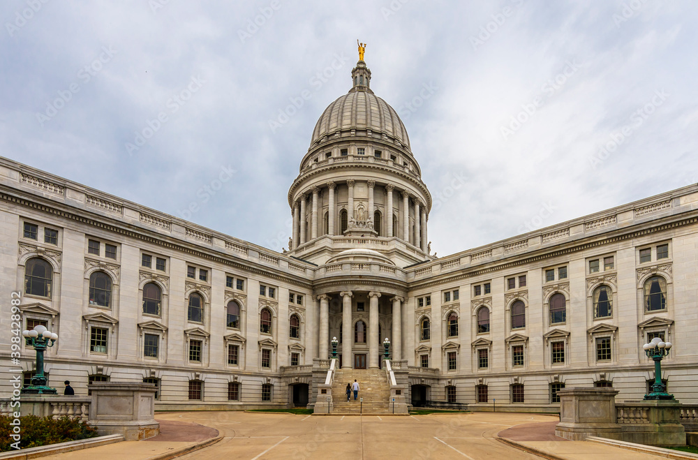 Wisconsin State Capitol view in Madison City of USA