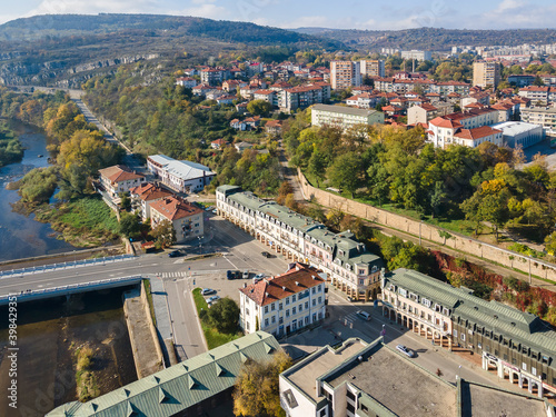 Aerial view of town of Lovech, Bulgaria photo