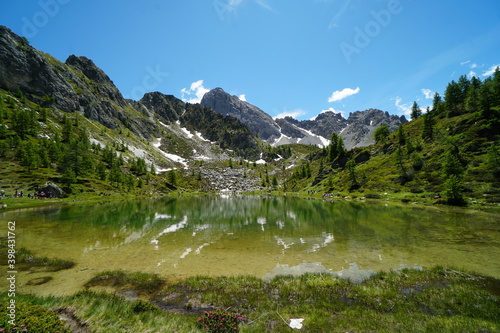 italia, mountain, nature, spring, lago nero, canosio photo