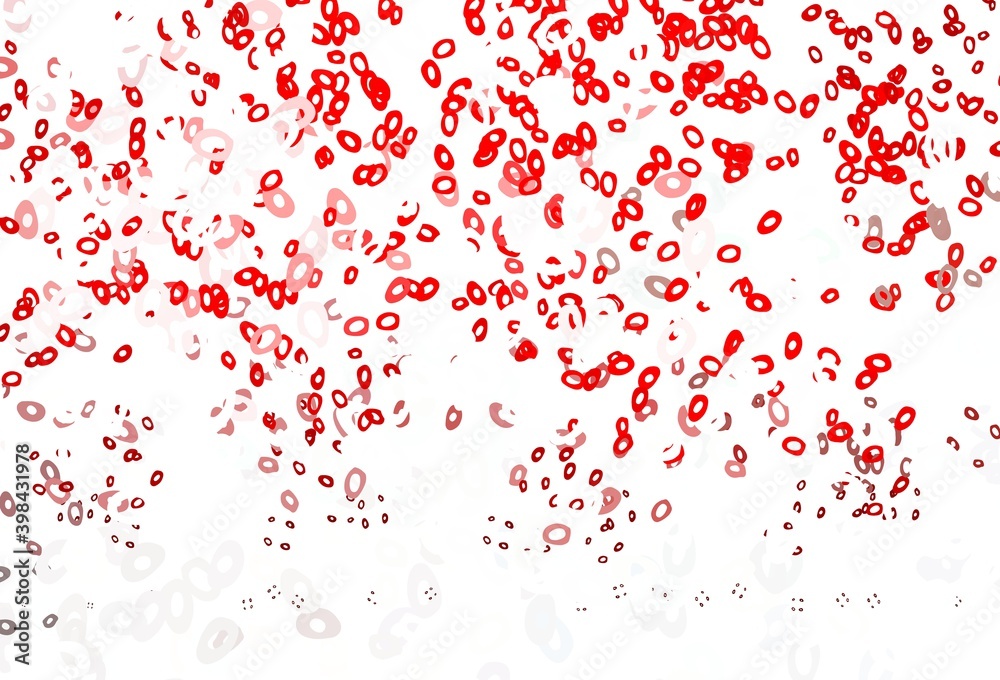 Light Red vector texture with disks. Light Red vector texture with disks.