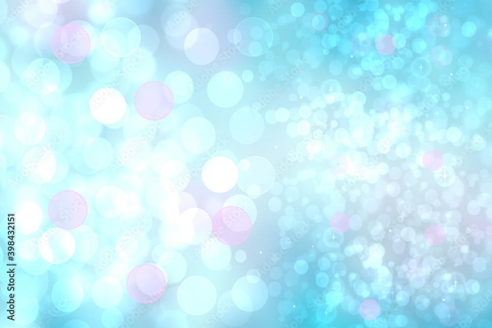 Abstract blurred vivid spring summer light delicate pastel blue pink bokeh background texture with bright soft color circles and stars. Space for your text. Beautiful backdrop illustration. Abstract blurred vivid spring summer light delicate pastel blue pink bokeh background texture with bright soft color circles and stars. Space for your text. Beautiful backdrop illustration.