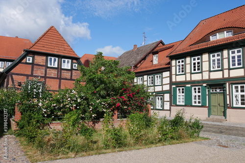 Kirchenplatz und Canalstraße in Grabow an der Elde in Mecklenburg-Vorpommern