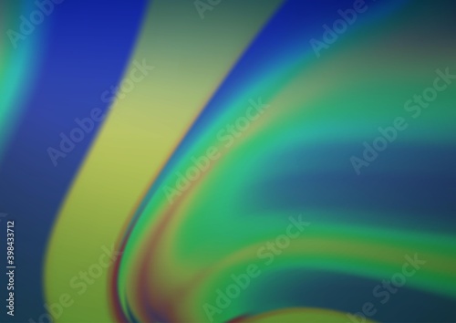 Dark Blue, Green vector abstract bokeh pattern. Colorful illustration in abstract style with gradient. The template can be used for your brand book.