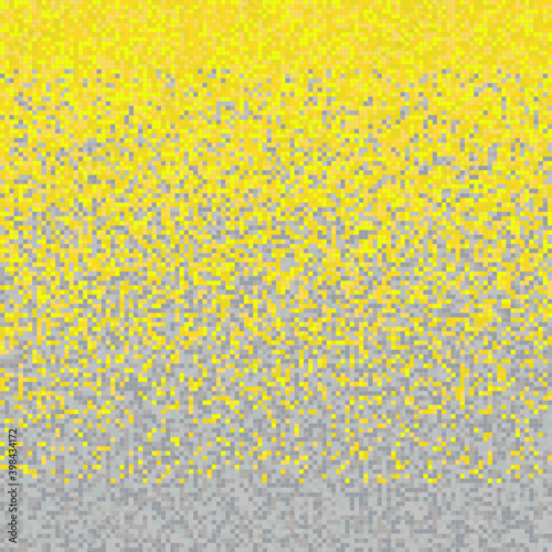 Seamless pattern in colors of the 2021 year. Mosaic shade from yellow to gray mix. Tile color gradient. 3d map for texture 2570x2570mm for interior rendering.
