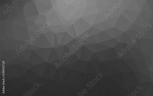 Dark Silver, Gray vector blurry triangle template. Shining colored illustration in a Brand new style. Template for your brand book.