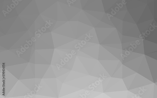 Light Silver, Gray vector abstract polygonal cover. Creative illustration in halftone style with gradient. Brand new style for your business design.