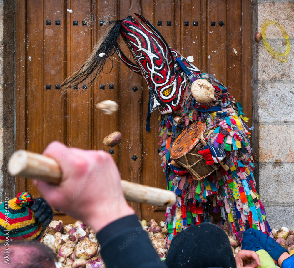 Obraz premium JARRAMPLAS, Carnival, Piornal, Jerte Valley, Cáceres, Extremadura, Spain, Europe
