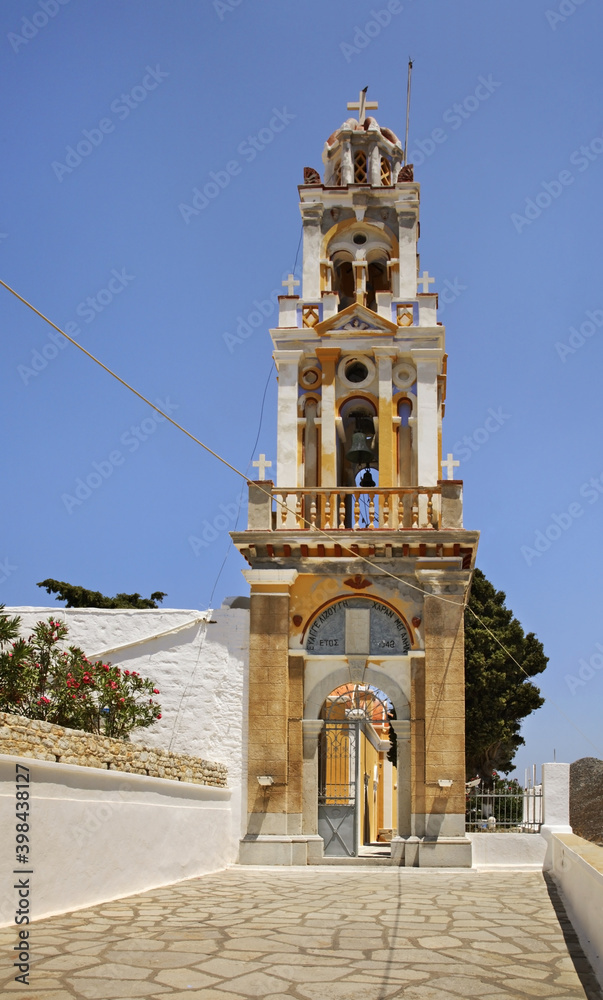 Ekklisia Evaggelistria church in Ano Symi. Greece