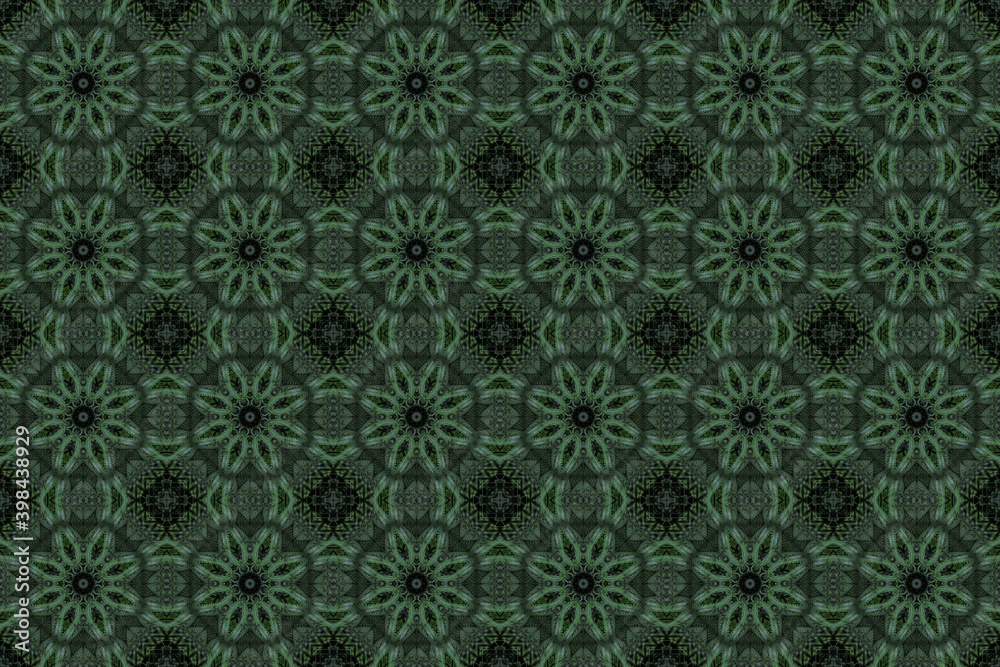 Green abstract fern leaf backgroudn with round shape Green abstract fern leaf backgroudn with round shape