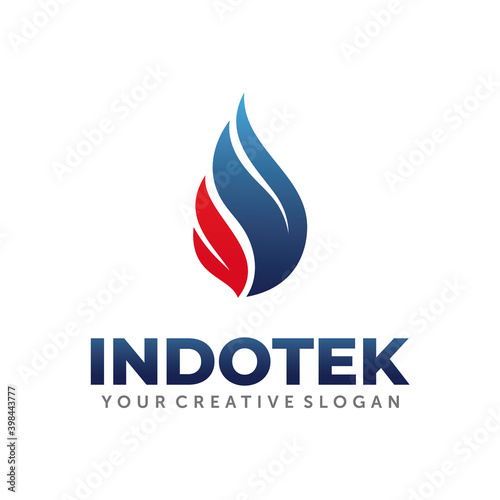 Gas and Oil Logo. Energy Logo design Vector